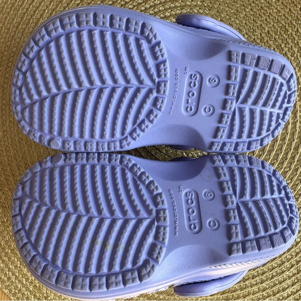Crocs Baya Kids Clogs Water Shoes Digital Violet Light Purple Size Kids 6